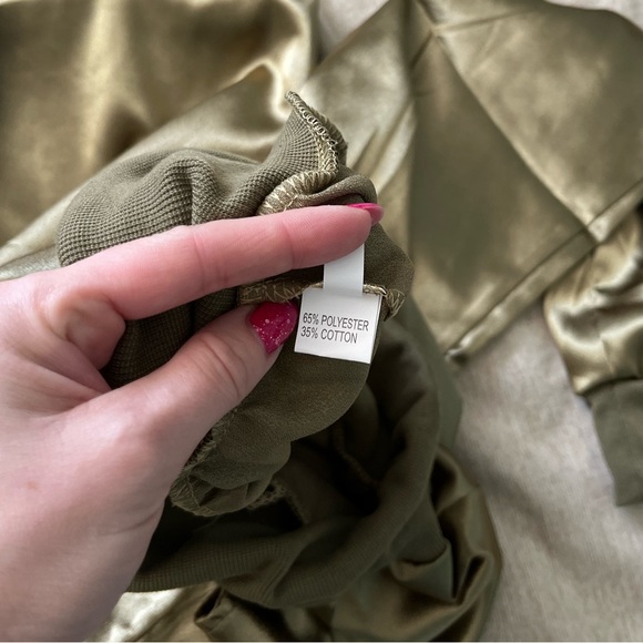 New! Gorgeous Green Pant 4 pockets Sz S cargo jogger with elasticized waist - Picture 8 of 13